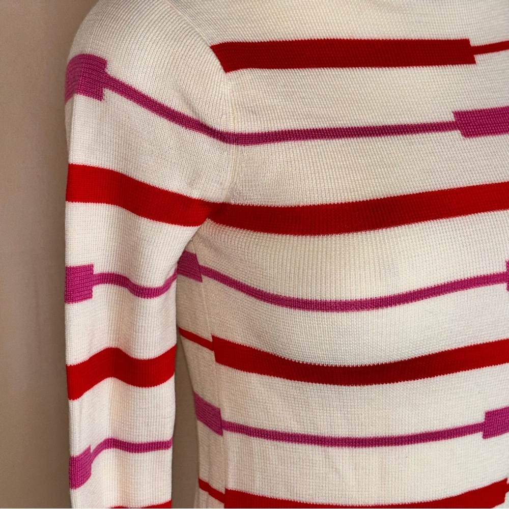 Frances Valentine Marie Merino Wool Striped Sweater - Picture 3 of 15